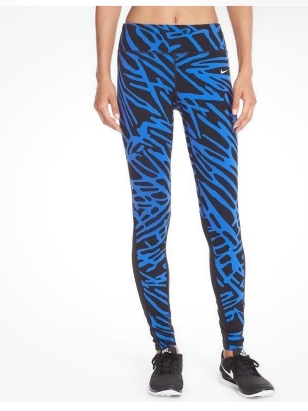 Nike Dri-Fit Epic Lux Palm Print zone sculpting leggings size small
